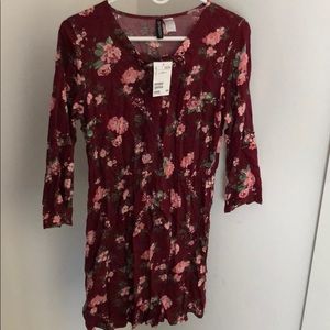 H&M Floral L/S Dress